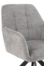 J-LINE STOEL LOUNA IJZER/ACRYL GRIJS 56.5X58X85CM - Tuincentrum Lopik