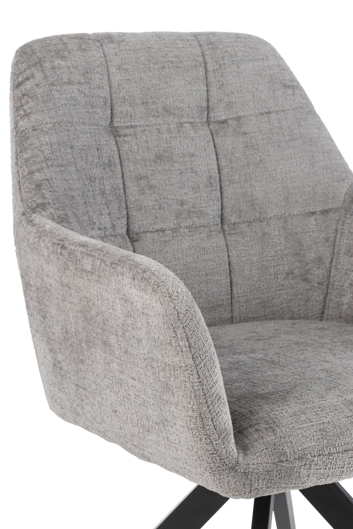 J-LINE STOEL LOUNA IJZER/ACRYL GRIJS 56.5X58X85CM - Tuincentrum Lopik