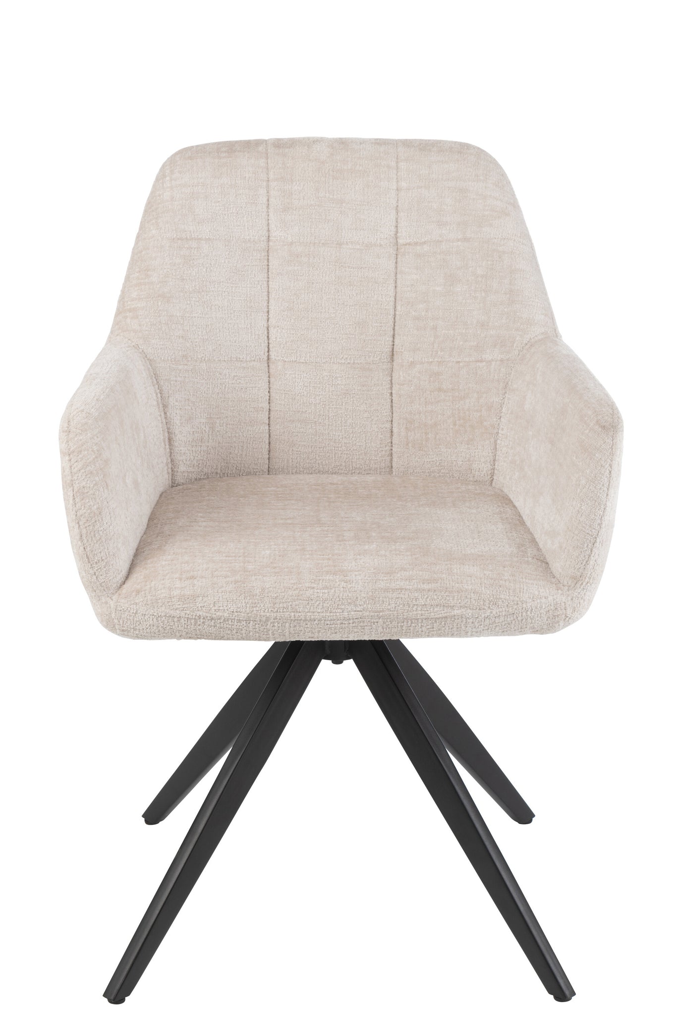 J-LINE STOEL LOUNA IJZER/ACRYL IVOOR 56.5X58X85CM - Tuincentrum Lopik