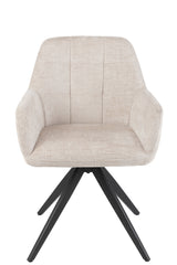 J-LINE STOEL LOUNA IJZER/ACRYL IVOOR 56.5X58X85CM - Tuincentrum Lopik