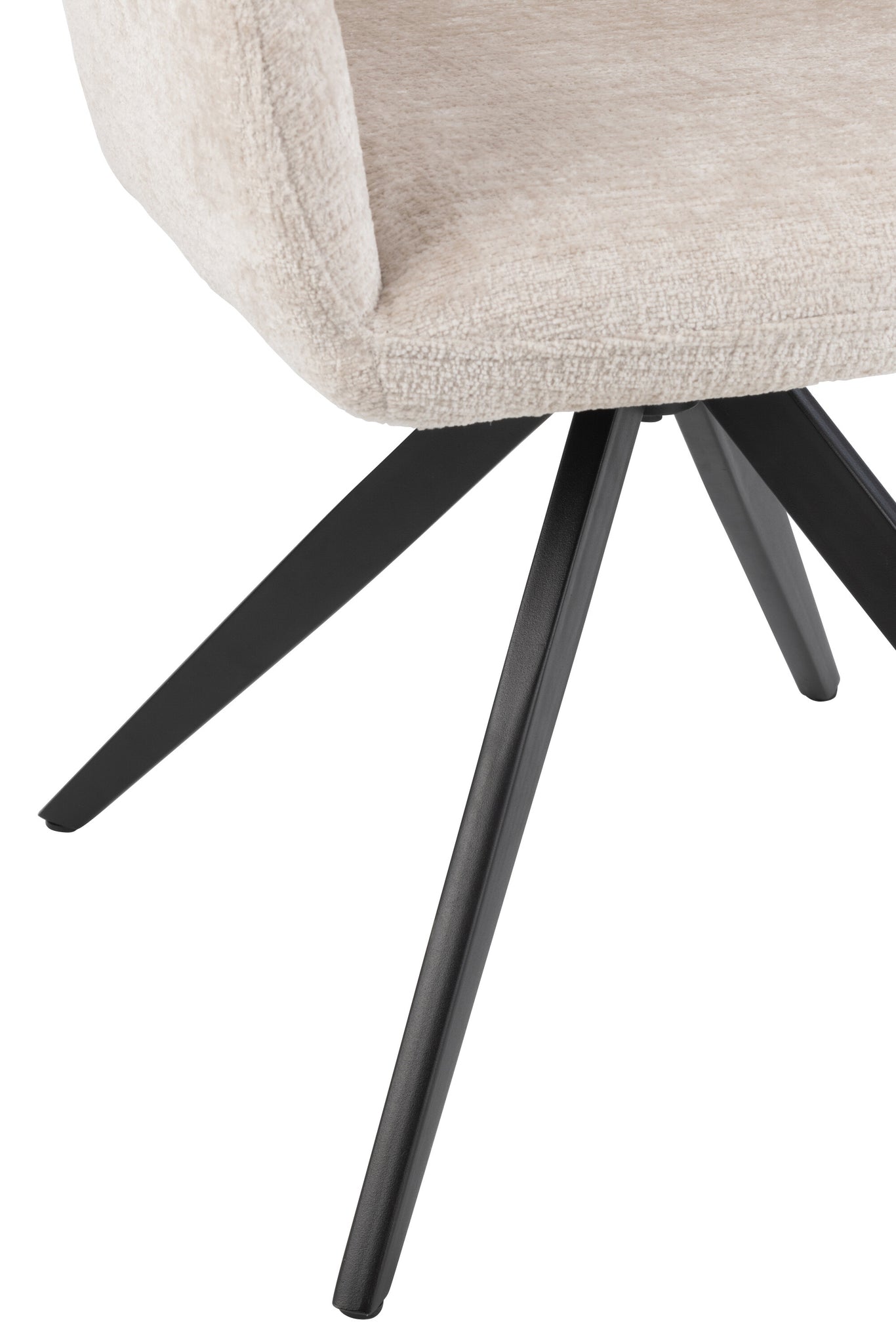 J-LINE STOEL LOUNA IJZER/ACRYL IVOOR 56.5X58X85CM - Tuincentrum Lopik