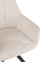 J-LINE STOEL LOUNA IJZER/ACRYL IVOOR 56.5X58X85CM - Tuincentrum Lopik