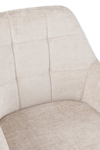 J-LINE STOEL LOUNA IJZER/ACRYL IVOOR 56.5X58X85CM - Tuincentrum Lopik