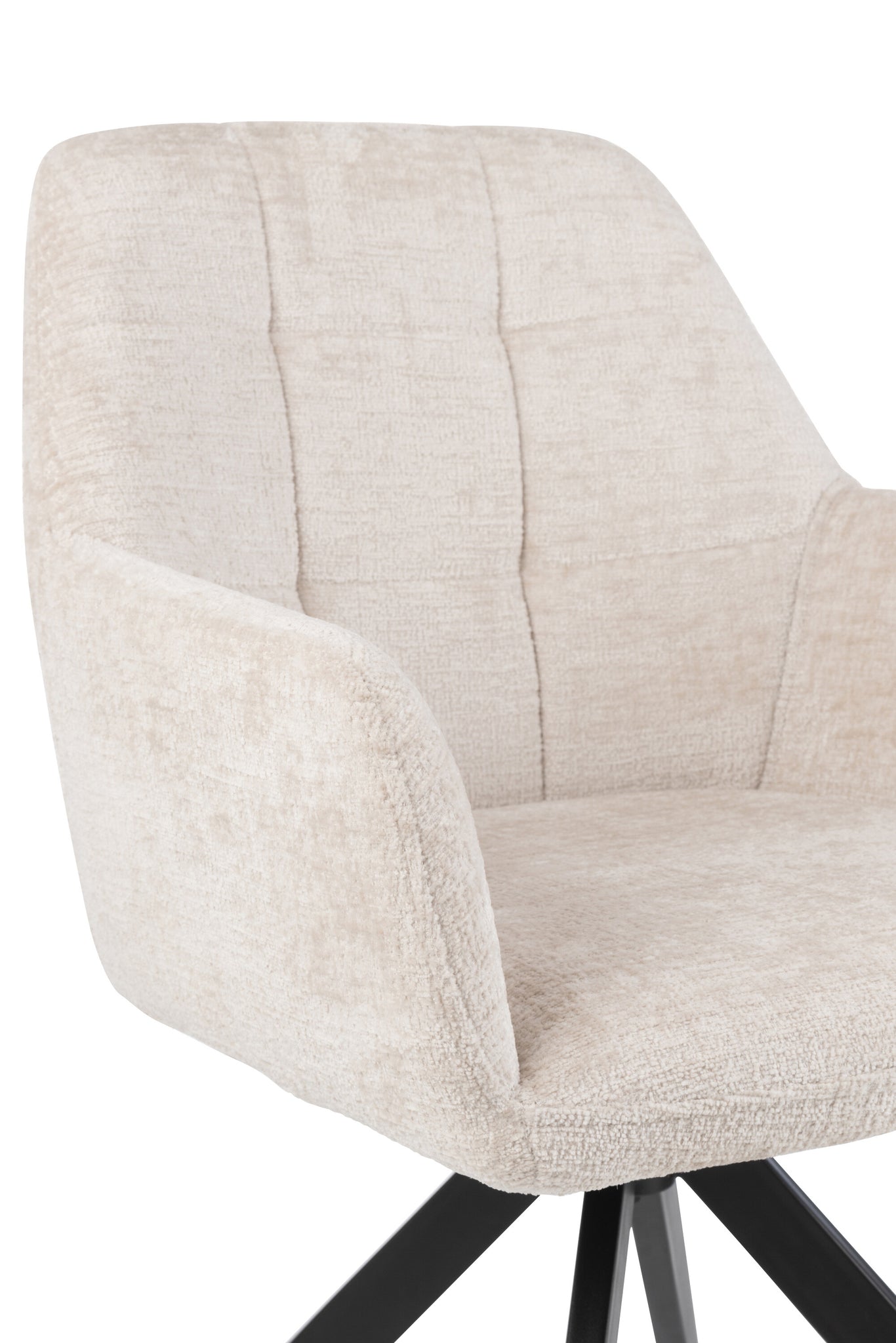 J-LINE STOEL LOUNA IJZER/ACRYL IVOOR 56.5X58X85CM - Tuincentrum Lopik
