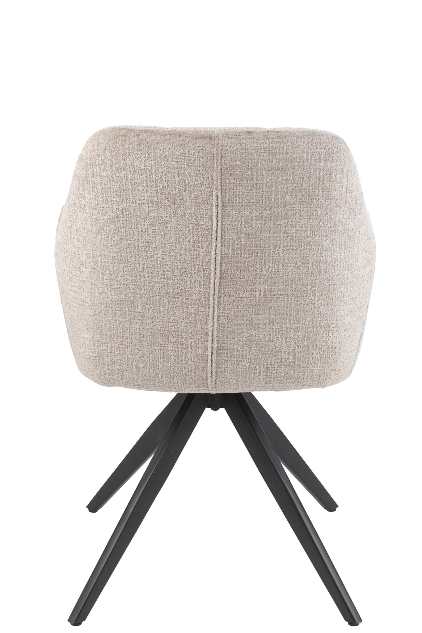 J-LINE STOEL LOUNA IJZER/ACRYL DONKERGRIJS 56.5X58X85CM - Tuincentrum Lopik