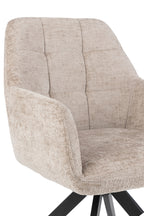 J-LINE STOEL LOUNA IJZER/ACRYL DONKERGRIJS 56.5X58X85CM - Tuincentrum Lopik