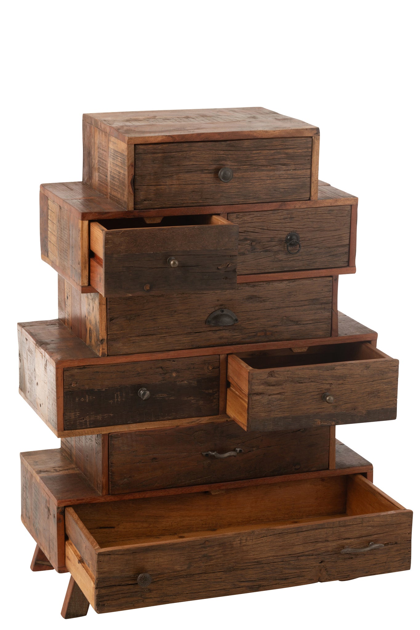 Shelf Vinto Recycled Wood Natural - Tuincentrum Lopik
