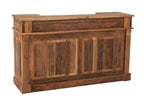 J-LINE BAR 2 LADES GERECYCLED HOUT NATUREL L180XB55XH106CM - Tuincentrum Lopik