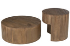 J-LINE TAFEL TOGE MANGOHOUT BRUIN SET VAN 2 - 75 X 75 CM - Tuincentrum Lopik