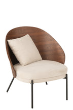 Loungestoel Lone Ply hout/metaal bruin/grijs - Tuincentrum Lopik