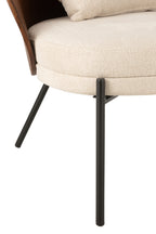 Loungestoel Lone Ply hout/metaal bruin/grijs - Tuincentrum Lopik