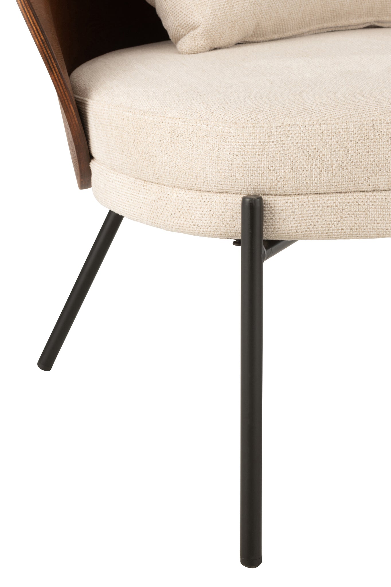 Loungestoel Lone Ply hout/metaal bruin/grijs - Tuincentrum Lopik