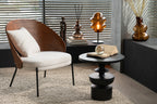 Loungestoel Lone Ply hout/metaal bruin/grijs - Tuincentrum Lopik