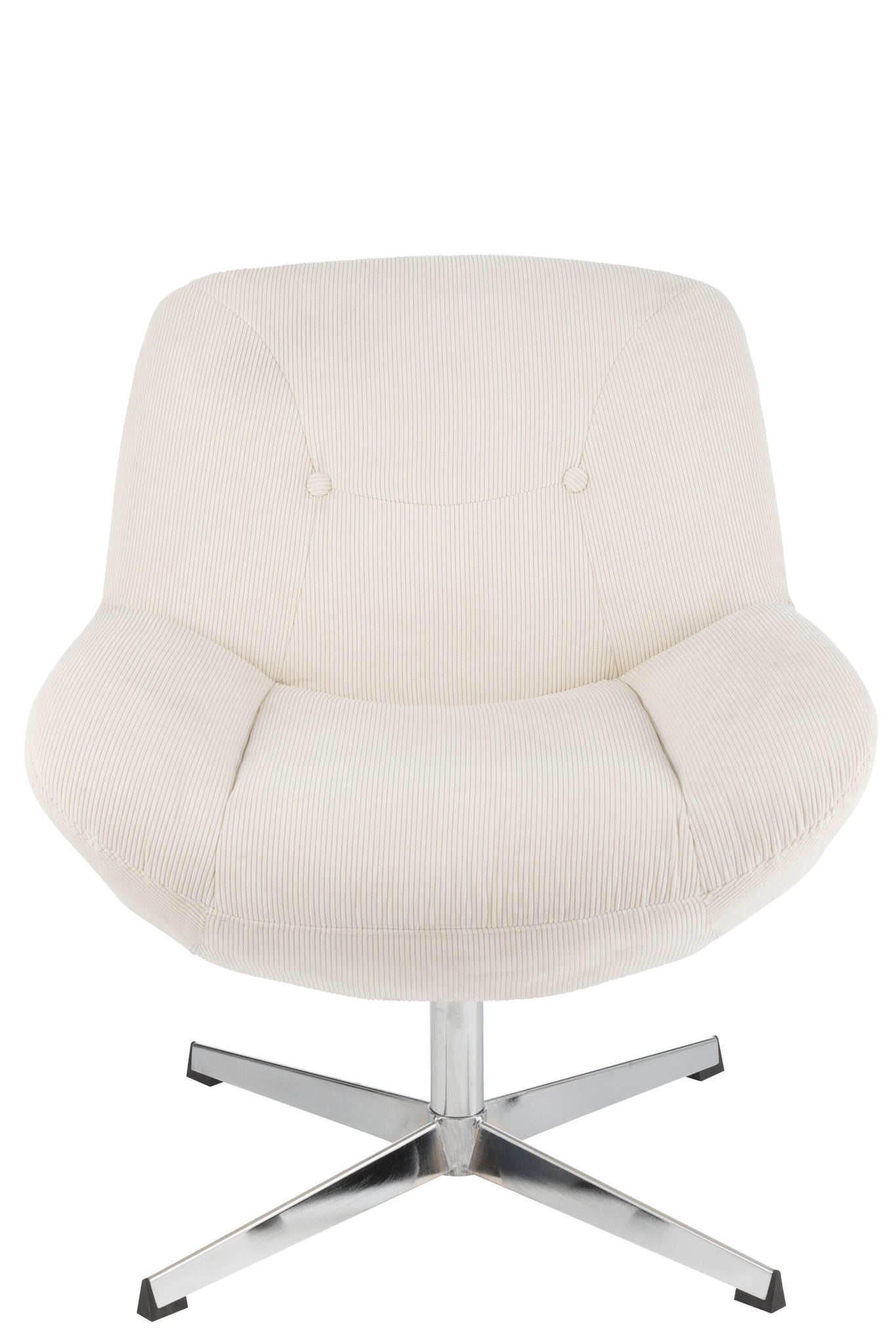 J-LINE LOUNGEFAUTEUIL CHILL METAAL/MULTIPLEX CRÈME/ZILVER - Tuincentrum Lopik