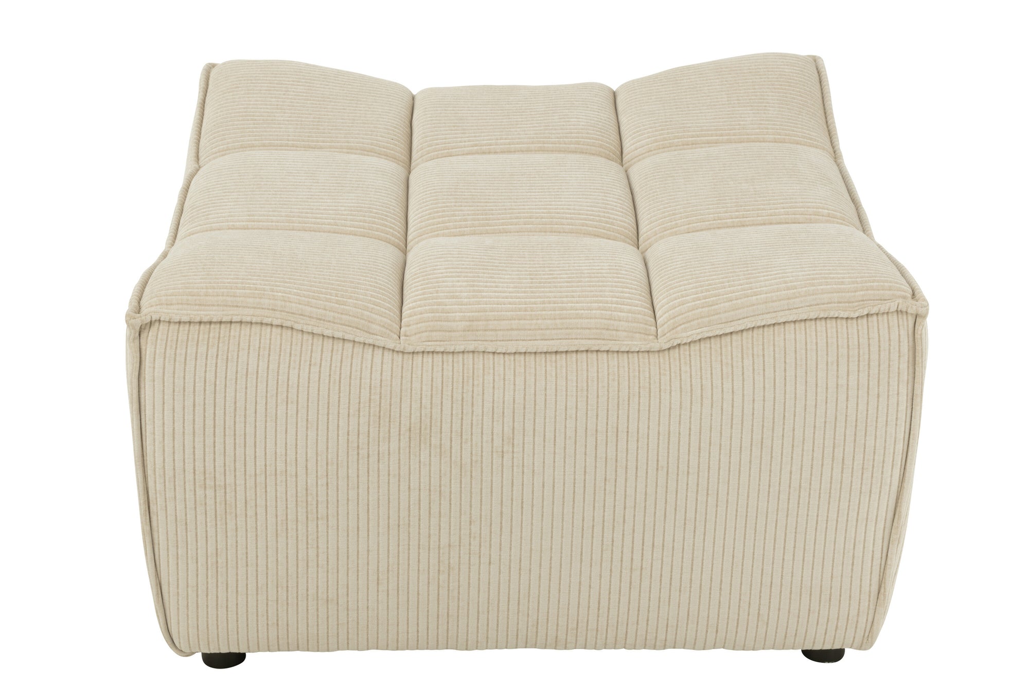 J-LINE OTTOMAN GRID, POPULIERENHOUT/SCHUIM, BEIGE - Tuincentrum Lopik