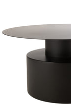 Salontafel Rond Metaal Zwart - Tuincentrum Lopik