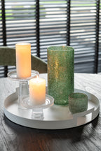 J-LINE SET VAN 3 DIENBLADEN ROND METAAL WIT – SET VAN DRIE STUKS - Tuincentrum Lopik