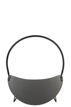 J-LINE KAMINHOLZKORB METALL SCHWARZ - 48 X 43 X H47 CM