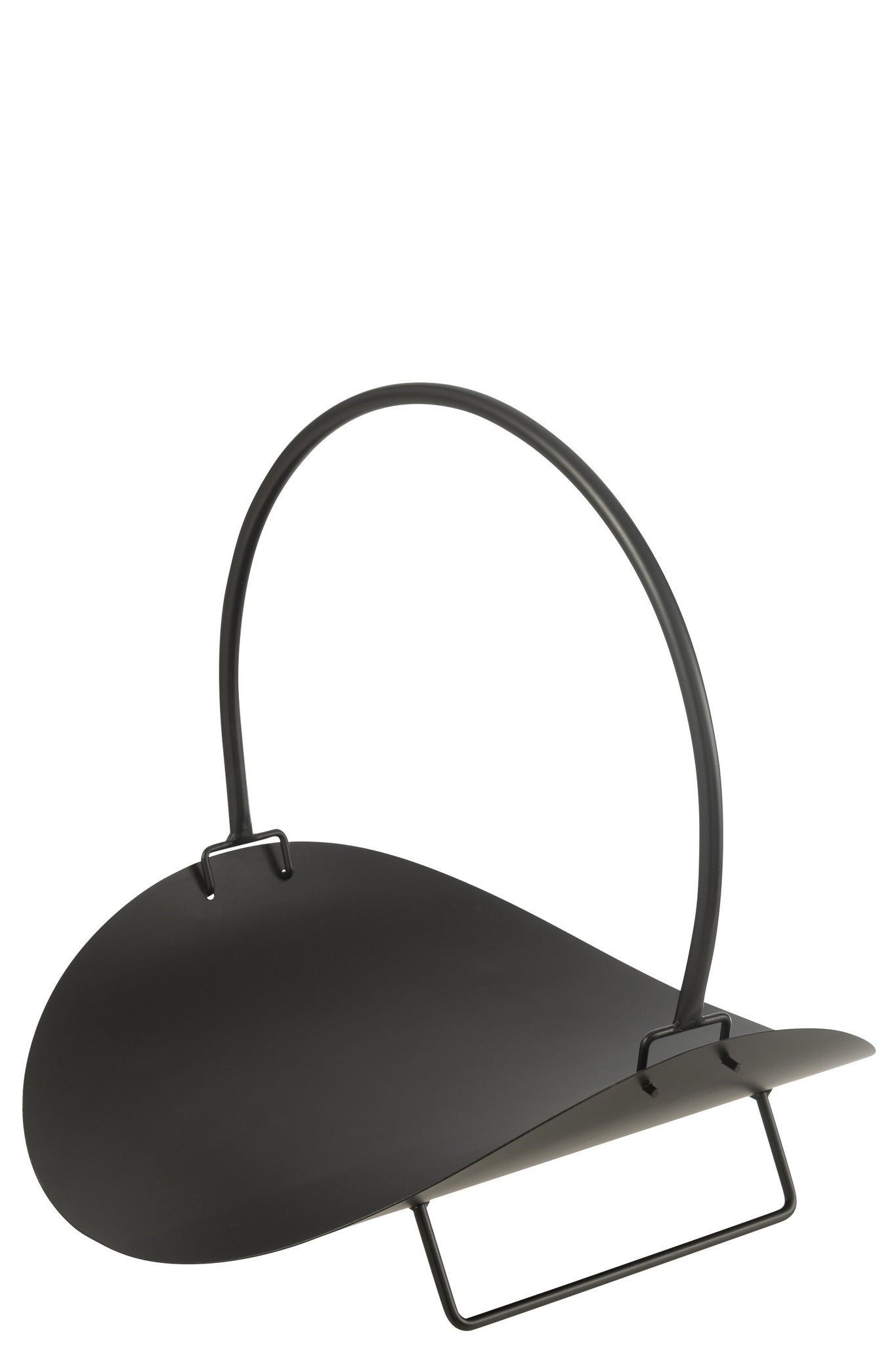 J-LINE HOUTMAND METAAL ZWART - 48 X 43 X H47 CM