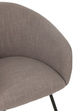 J-LINE STOEL WALES STAAL/SCHUIM TAUPE - Tuincentrum Lopik