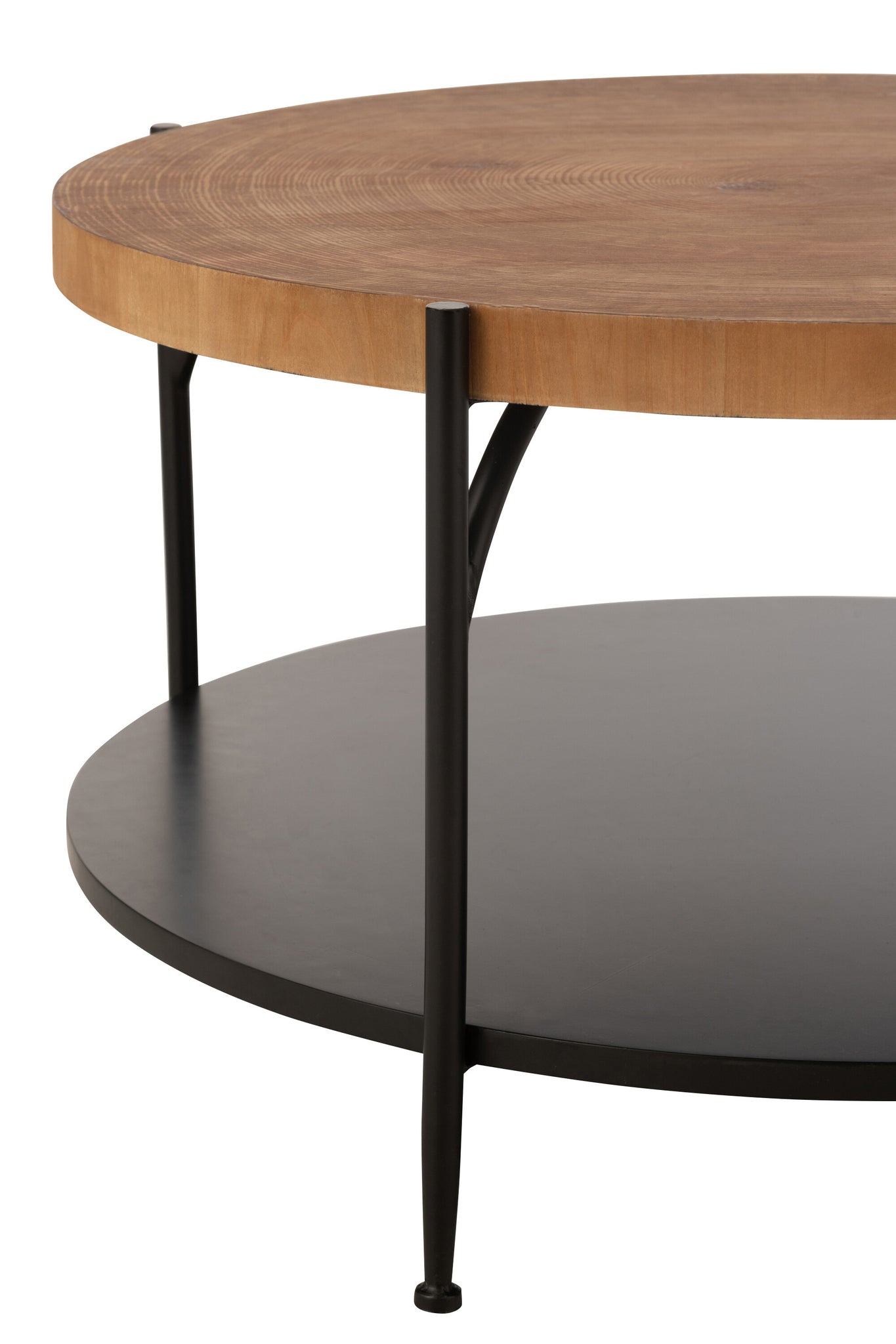 Salontafel Voni Mdf/IJzer Zwart/Natuurlijk - Tuincentrum Lopik