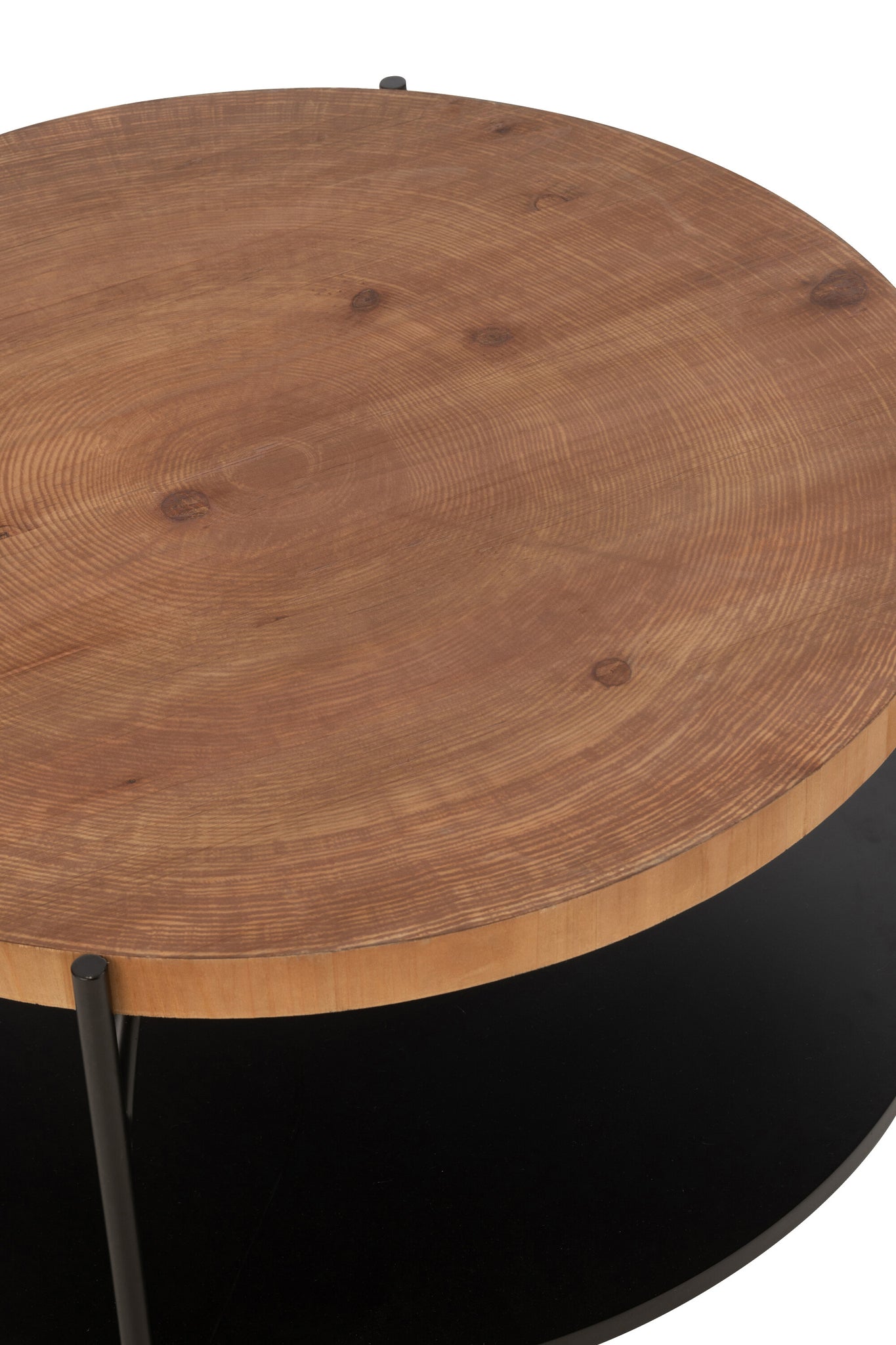 Salontafel Voni Mdf/IJzer Zwart/Natuurlijk - Tuincentrum Lopik