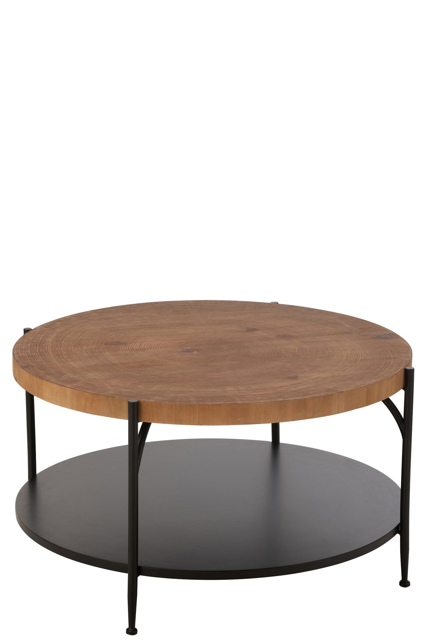 Salontafel Voni Mdf/IJzer Zwart/Natuurlijk - Tuincentrum Lopik
