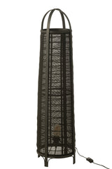 Lampe Don Baumwolle/Bambus Schwarz