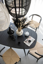 J-LINE HANGLAMP ION LINNEN/BAMBOE WIT KLEIN - Tuincentrum Lopik