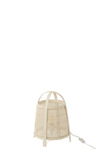 J-LINE LAMP RYA KATOEN/BAMBOE WIT KLEIN - Tuincentrum Lopik