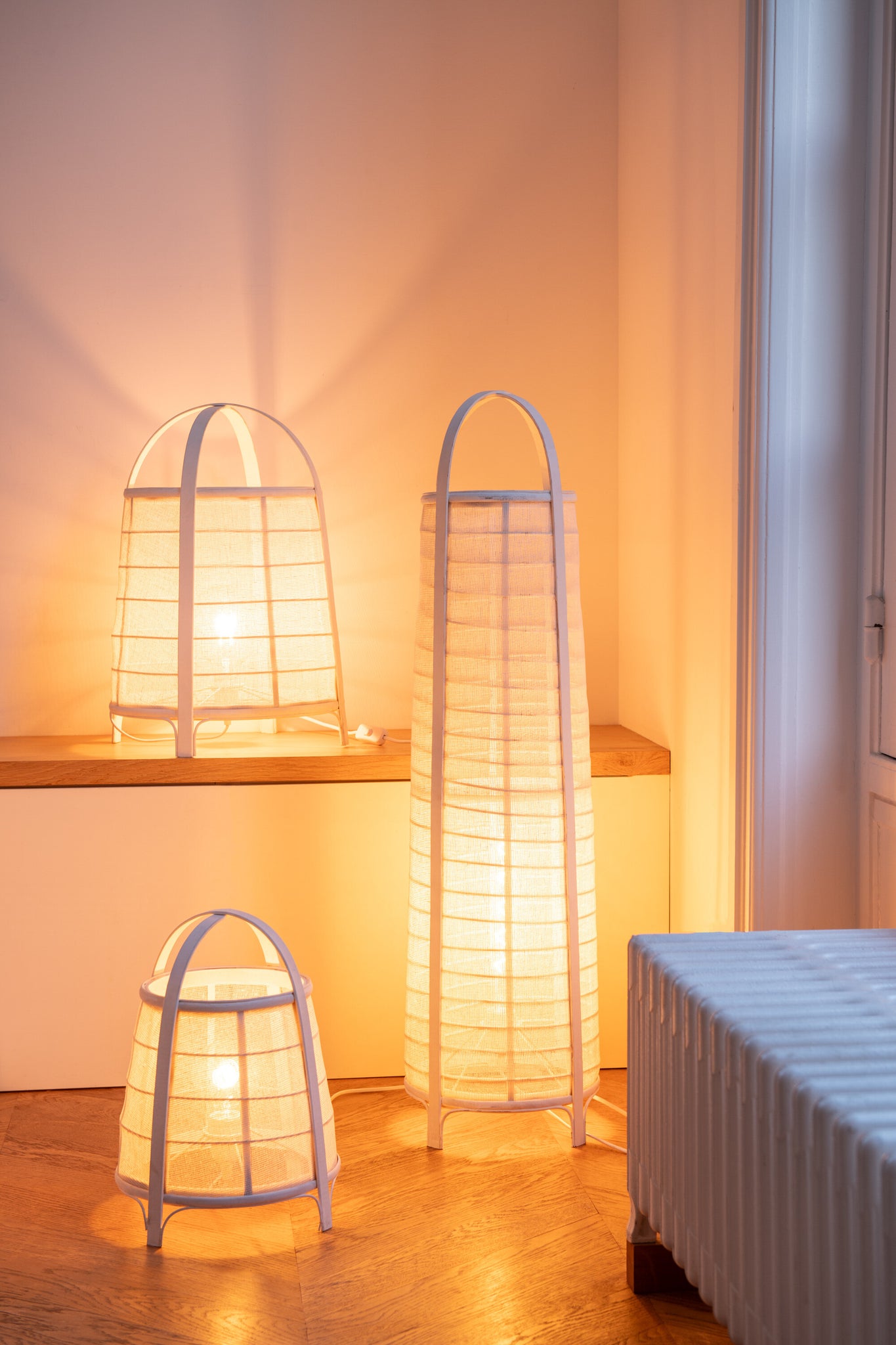 J-LINE LAMP RYA KATOEN/BAMBOE WIT KLEIN - Tuincentrum Lopik
