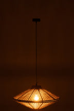 J-LINE HANGLAMP OVNI IJZER JUTE NATUREL KLEIN - Tuincentrum Lopik