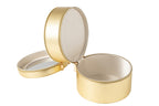 J-LINE COSMETICADOOS ROND+SPIEGEL KUNSTLEER GOUD - Tuincentrum Lopik