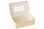 J-LINE COSMETICADOOS RECHTHOEK+SPIEGEL KUNSTLEER BEIGE - Tuincentrum Lopik