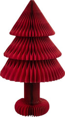 J-LINE KERSTBOOM OPVOUWBAAR PAPIER KERST ROOD GROOT