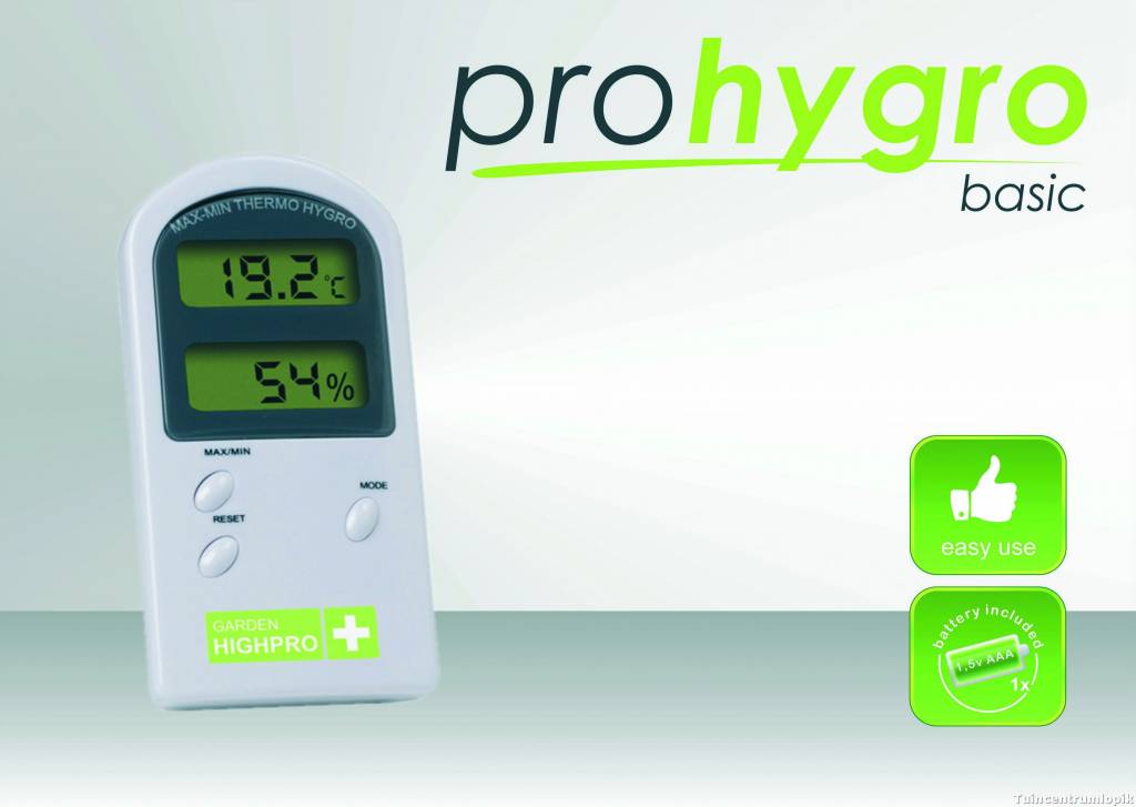 GARDEN HIGHPRO THERMO/HYDRO METER  BASIC