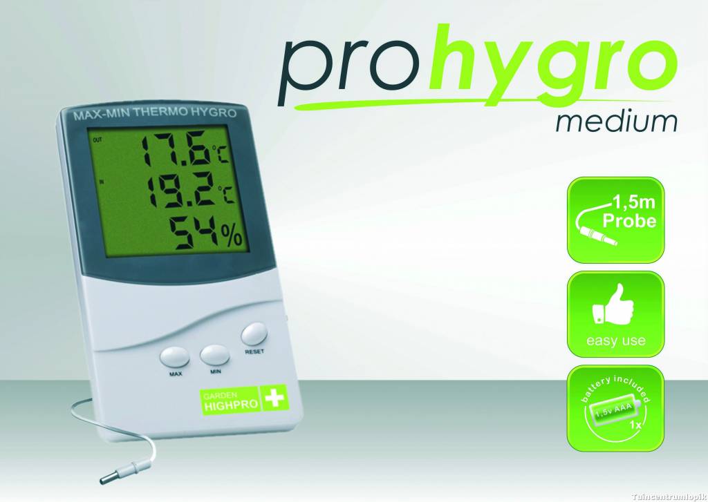 THERMO/HYDRO METER  MEDIUM