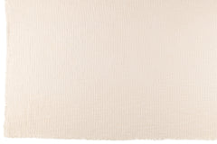 J-LINE GERUITE SJAAL MET RAFELRANDEN KATOEN/POLYESTER WIT - Tuincentrum Lopik