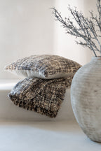 Kussen Tweed Acryl/Katoen Bruin/Beige - Tuincentrum Lopik