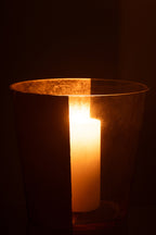 J-LINE HURRICANE BOE GLAS TRANSPARANT/GOUD LARGE - Tuincentrum Lopik