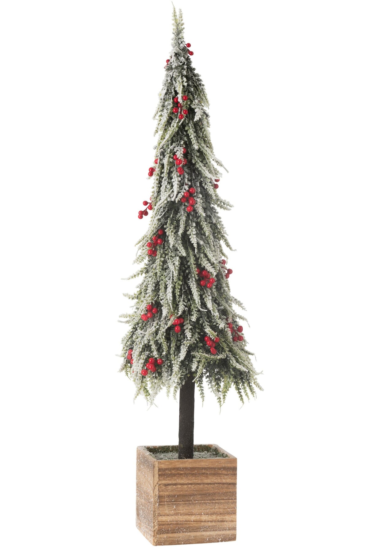 J-LINE WEIHNACHTSBAUM + LED KÜNSTLICHER SCHNEE GRÜN/ROT EXTRA GROSS