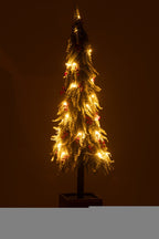 J-LINE WEIHNACHTSBAUM + LED KÜNSTLICHER SCHNEE GRÜN/ROT EXTRA GROSS
