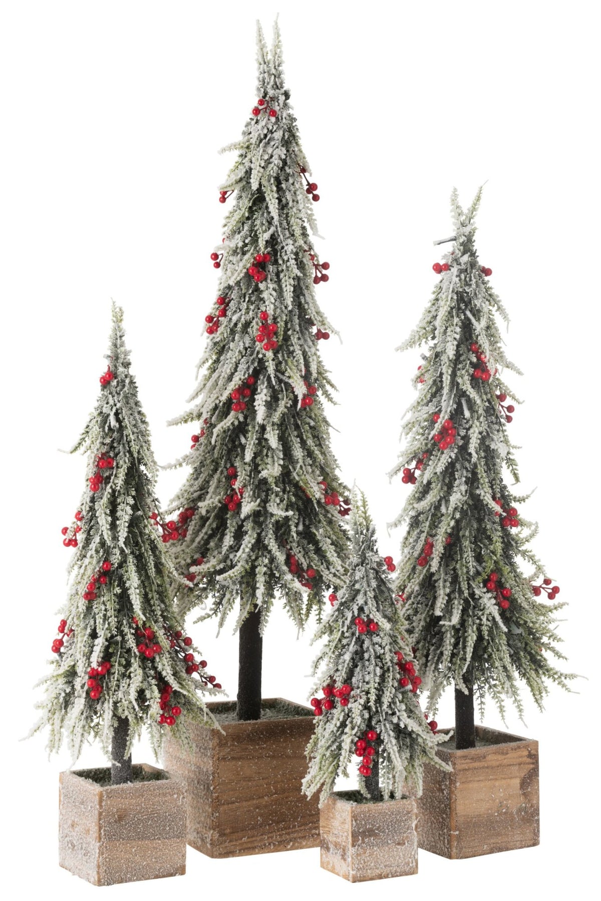 J-LINE WEIHNACHTSBAUM + LED KÜNSTLICHER SCHNEE GRÜN/ROT EXTRA GROSS