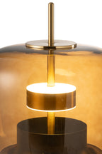 J-LINE TAFELLAMP LED GLAS BRUIN - Tuincentrum Lopik