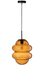 J-LINE HÄNGELAMPE HONEY SPOON GLAS BRAUN