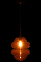 J-LINE HÄNGELAMPE HONEY SPOON GLAS BRAUN