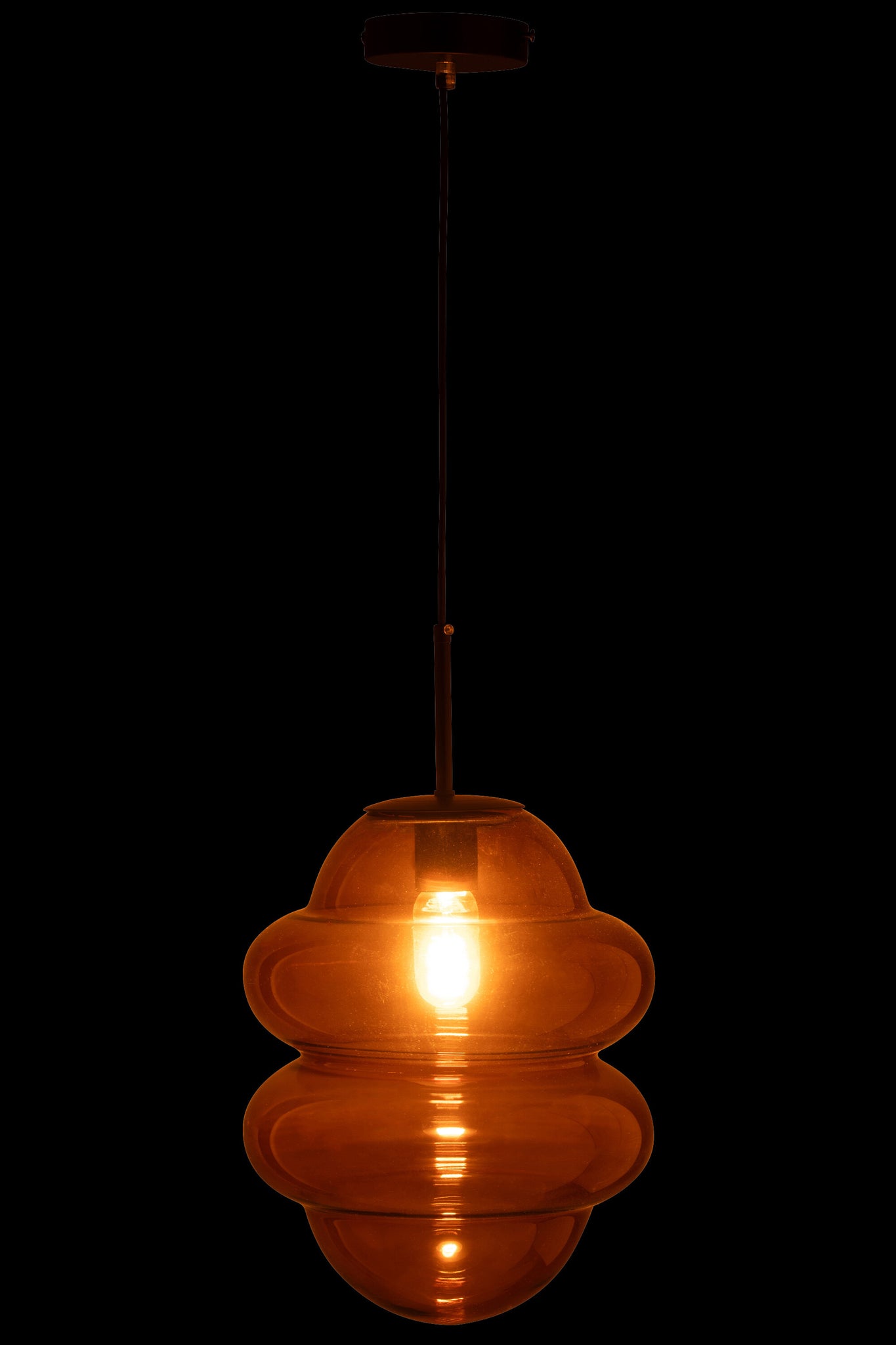J-LINE HÄNGELAMPE HONEY SPOON GLAS BRAUN