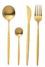 J-LINE BOX CUTLERY A 24 PIECES STAINLESS STEEL MATT GOLD - Tuincentrum Lopik