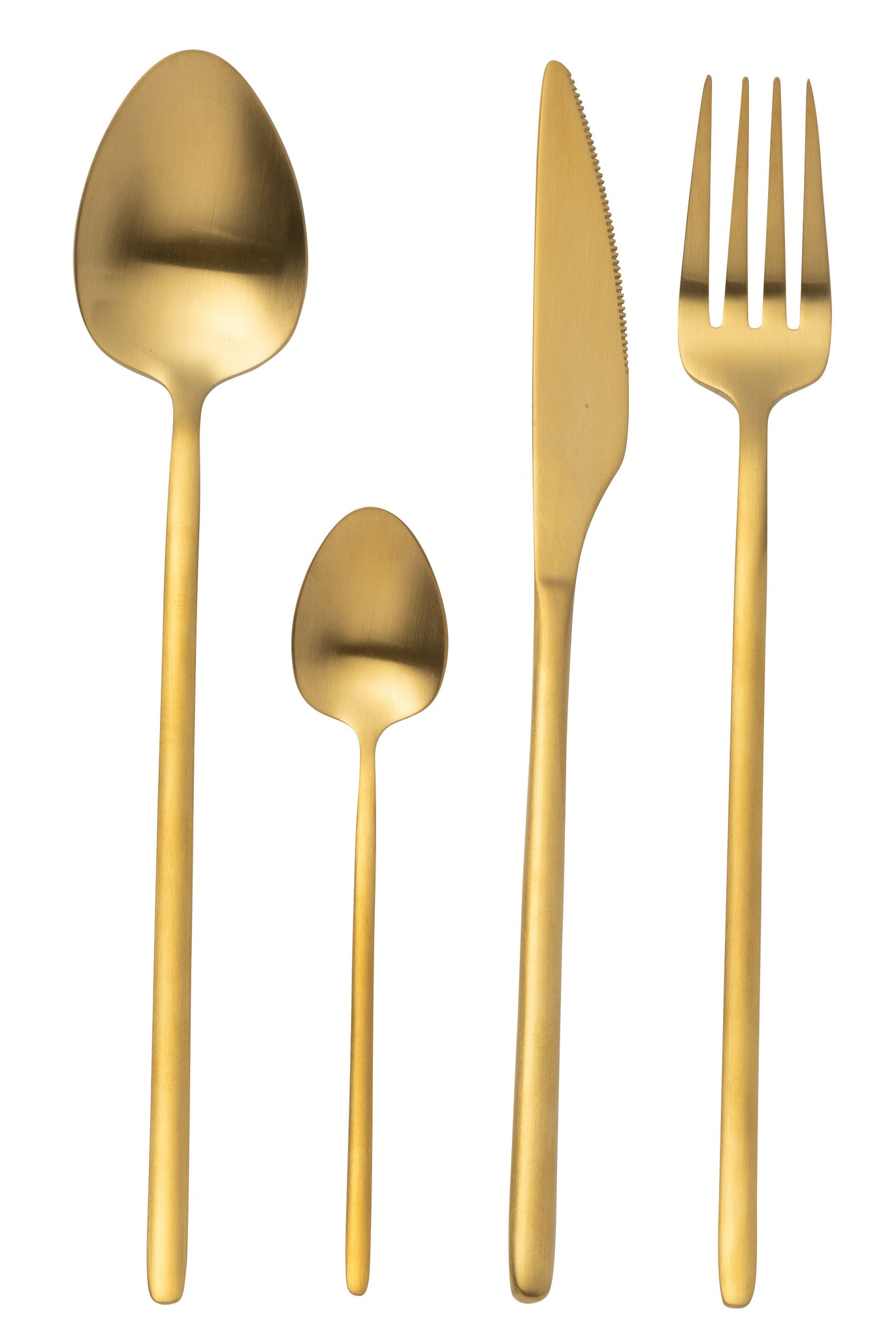 J-LINE BOX BESTECK C 24-TEILIG ROSTFREIER STAHL MATT GOLD