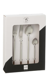 J-LINE BOX CUTLERY C 24-DELIG ROESTVRIJ STAAL MAT ZILVER - Tuincentrum Lopik